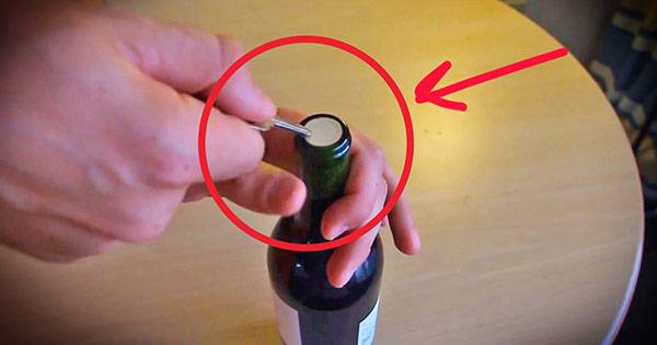 А вы знаете, как открыть вино без штопора? с фото